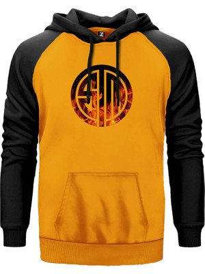Team Solomid Fire Sarı Renk Reglan Kol Kapşonlu Sweatshirt