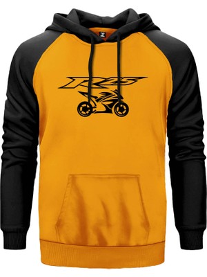 Yamaha R25 Sarı Renk Reglan Kol Kapşonlu Sweatshirt