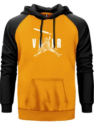 Air Vader Sarı Renk Reglan Kol Kapşonlu Sweatshirt