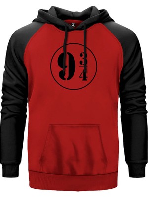 Harry Potter Peron Kırmızı Renk Reglan Kol Kapşonlu Sweatshirt