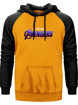 Avengers Endgame Sarı Renk Reglan Kol Kapşonlu Sweatshirt