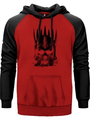 The Witcher 3 Wild Hunt Kırmızı Renk Reglan Kol Kapşonlu Sweatshirt