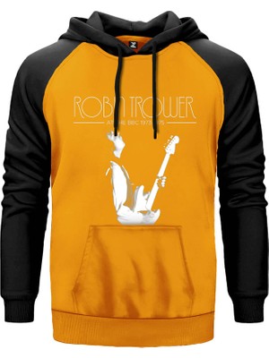 Robin Trower At The Bbc Sarı Renk Reglan Kol Kapşonlu Sweatshirt