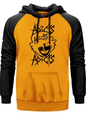 The Addicts Sarı Renk Reglan Kol Kapşonlu Sweatshirt