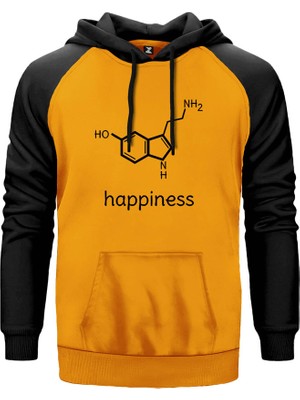Happines Sarı Renk Reglan Kol Kapşonlu Sweatshirt