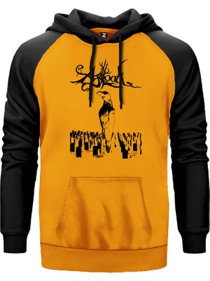 Agalloch Crown Sarı Renk Reglan Kol Kapşonlu Sweatshirt