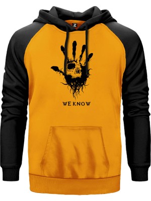 We Know Sarı Renk Reglan Kol Kapşonlu Sweatshirt