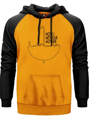 How I Met Your Mother Umbrella Sarı Renk Reglan Kol Kapşonlu Sweatshirt