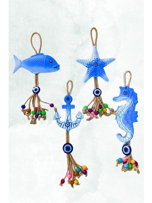 Balık Çapa Deniz Yıldızı Deniz Atı 4’lü Set HOB1039