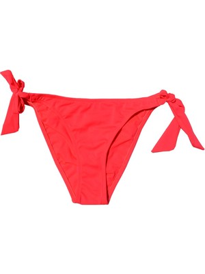 Endeep Kadın Kalın Bağcıklı Nar Çiçeği Bikini Altı