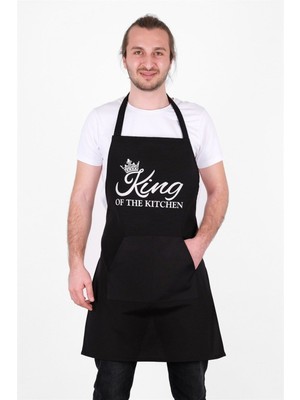 King Mutfak Önlüğü Siyah