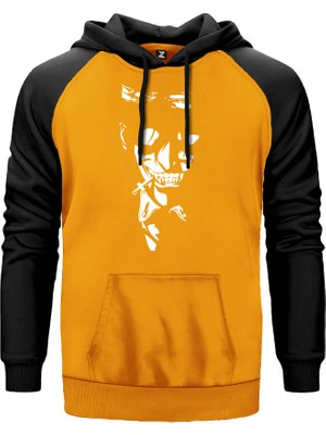 Hellsing Ultimate Cross Sarı Renk Reglan Kol Kapşonlu Sweatshirt