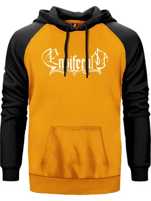 Ensiferum Logo Sarı Renk Reglan Kol Kapşonlu Sweatshirt