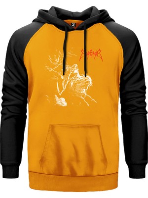Emperor Wrath Of The Tyrant Sarı Renk Reglan Kol Kapşonlu Sweatshirt