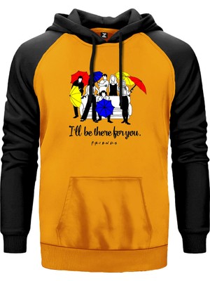 Friends I Will Be There For You Sarı Renk Reglan Kol Kapşonlu Sweatshirt