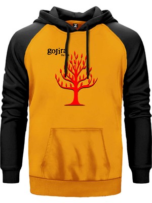 Gojira The Link Sarı Renk Reglan Kol Kapşonlu Sweatshirt