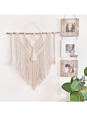 Mimoza Modeli Makrome Duvar Süsü