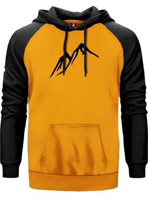 Everest Siluet Sarı Renk Reglan Kol Kapşonlu Sweatshirt