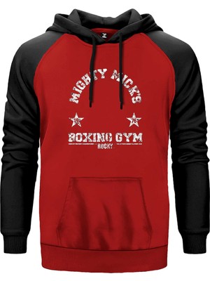 Mighty Micks Kırmızı Renk Reglan Kol Kapşonlu Sweatshirt