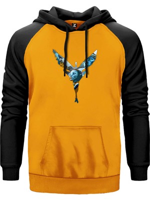 Avatar The Way Of Water Butterfly Sarı Renk Reglan Kol Kapşonlu Sweatshirt