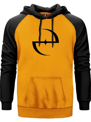 Evanescence Classic Logo Sarı Renk Reglan Kol Kapşonlu Sweatshirt