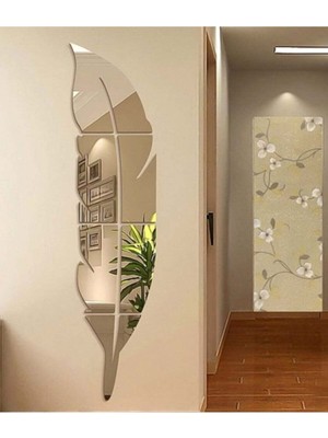 Gold Aynalı Pleksi Dekoratif Duvar Süs Ebat : 80X20 cm