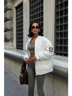 Janes Alisa Oversize Kapitone Bomber Ceket 7058 -08