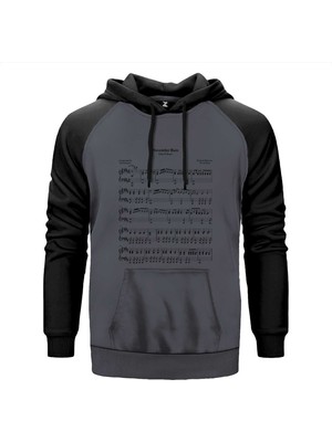Guns N Roses November Rain Gri Renk Reglan Kol Kapşonlu Sweatshirt