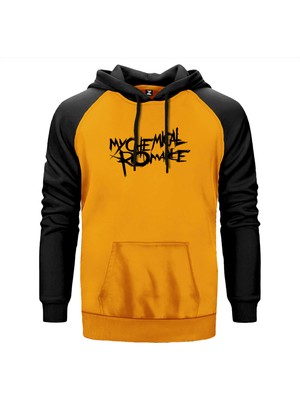 My Chemical Romance Logo Symbol Sarı Renk Reglan Kol Kapşonlu Sweatshirt