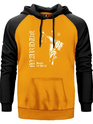 Marduk Souls For Belial Sarı Renk Reglan Kol Kapşonlu Sweatshirt