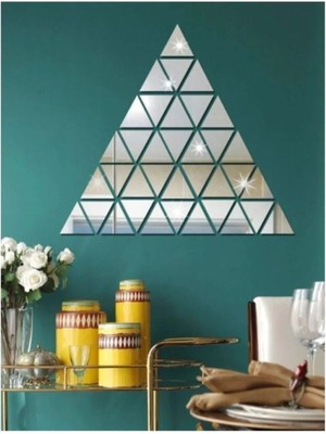 Üçgen (5x5) Pleksi Ayna (Kendinden Yapışkanlı) 36 Adet