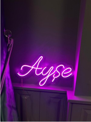 (Açıklamayı Okuyunuz) 1-5 Karakter Isimli Neon LED Işıklı Yazı