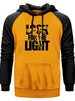 The Last Of Us Look For The Light Text Sarı Renk Reglan Kol Kapşonlu Sweatshirt
