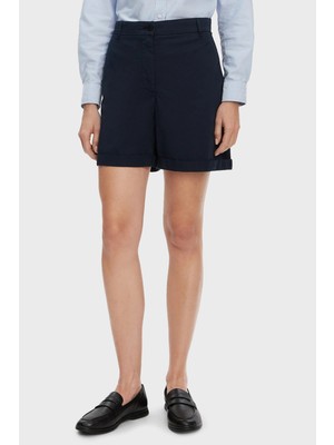 Tommy Hilfiger Streç Pamuklu Relaxed Fit Yüksek Bel Mini Short Bayan Short WW0WW42457 C1G