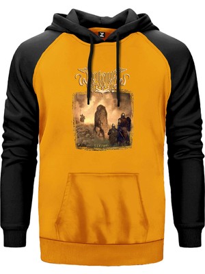 Arkona Slovo Sarı Renk Reglan Kol Kapşonlu Sweatshirt