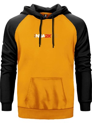 Nba 2K22 Sarı Renk Reglan Kol Kapşonlu Sweatshirt