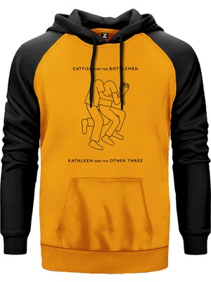 Catfish And The Bottlemen Kathleen And The Other Three Sarı Renk Reglan Kol Kapşonlu Sweatshirt