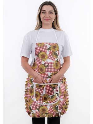 Jarse Frilly Sıvı Geçirmez Su Geçirmez Mutfak Önlüğü