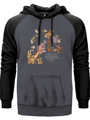 Chelsea Grin My Damnation Gri Renk Reglan Kol Kapşonlu Sweatshirt
