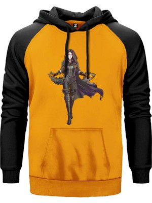 The Witcher Yennefer Sarı Renk Reglan Kol Kapşonlu Sweatshirt