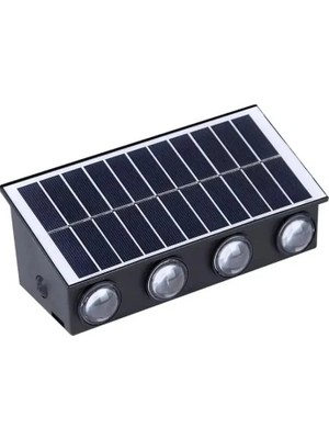 Güneş Enerjili LED Aplik Ct 8010 - Solar Enerjili Bahçe Aydınlatma (Dış Mekan)(Günışığı)