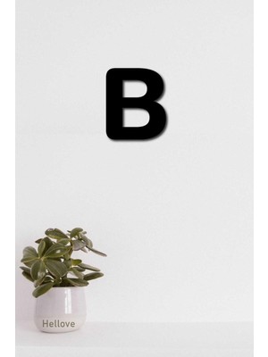 B Harfi Tamamlanabilir Duvar Yazısı Isim Yazmak Için Lazer Kesim Ahşap Harf