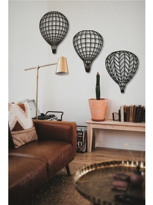 Uçan Balon Duvar Dekoru 3lü Set