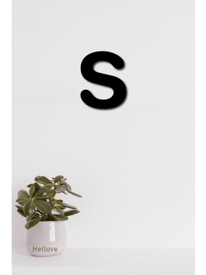 S Harfi Tamamlanabilir Duvar Yazısı Isim Yazmak Için Lazer Kesim Ahşap Harf