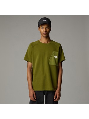 The North Face Terry Relaxed Erkek Yeşil T-Shirt.-