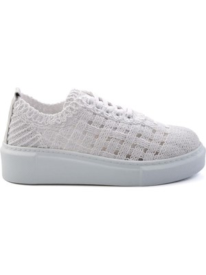 Bambi Beyaz Leather Kadın Sneaker K01303018616