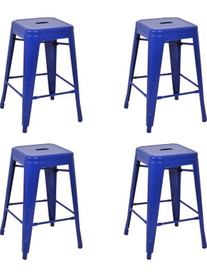 Chairlife Tolix Yüksek Metal Tabure (4 Adet)