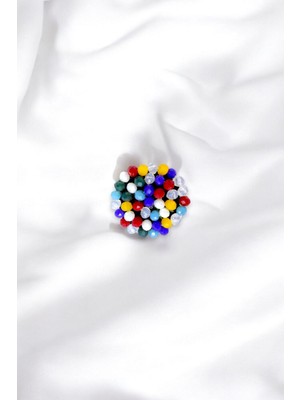 Renkli Yuvarlak Broş