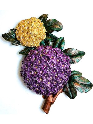 Morlalem 25cm Dev Ortanca Çiçeği Silikon Kalıp K-780, Polyester Taş Tozu Alçı Kalıbı