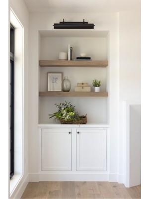 2 Litre Dekoratif Ahşap Görünümlü Duvar Rafı